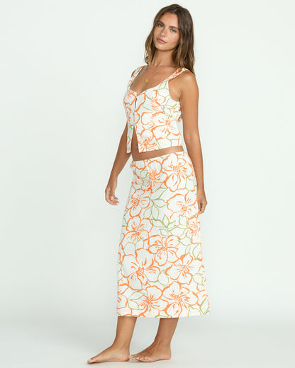 Keep It Simple Skirt - Salt Crystal