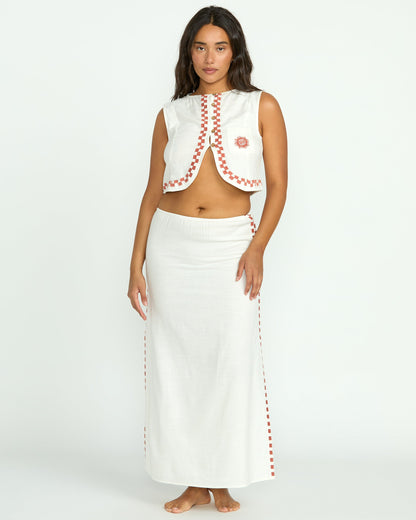 Secret Cove Skirt - Salt Crystal