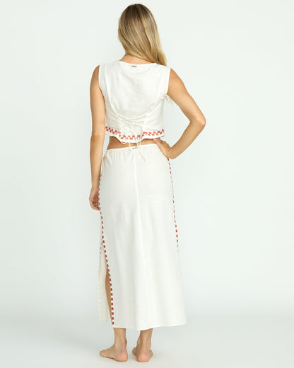 Secret Cove Skirt - Salt Crystal