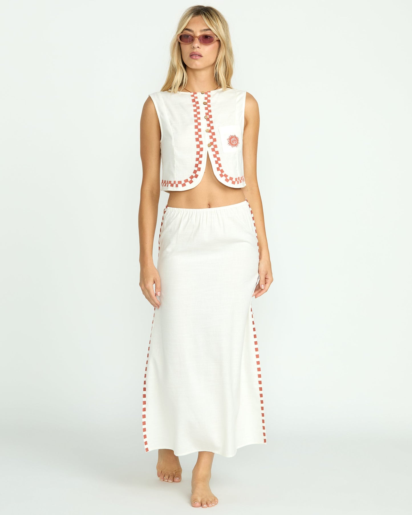 Secret Cove Skirt - Salt Crystal