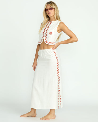 Secret Cove Skirt - Salt Crystal