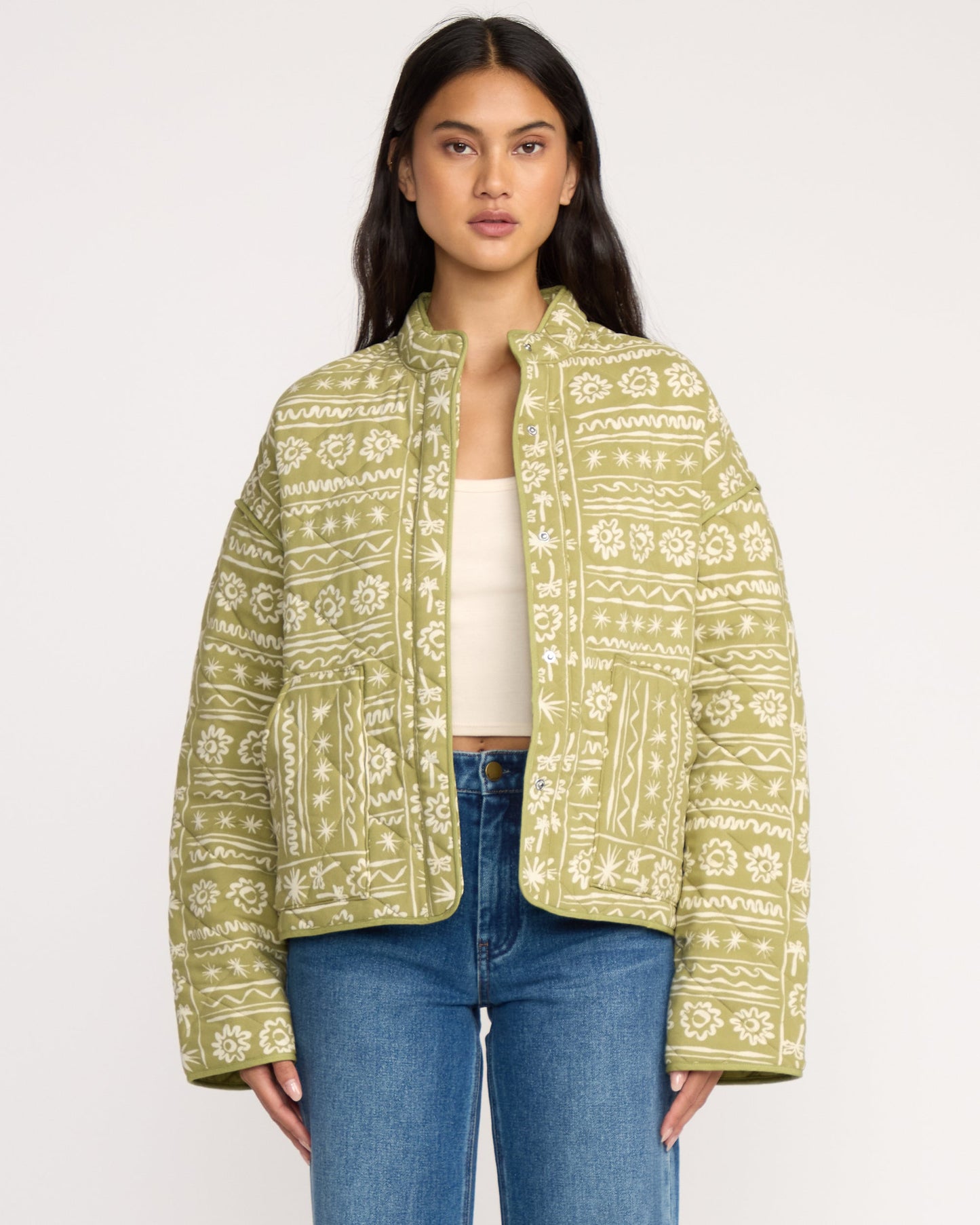 Folk Story Jacket - Green Tea