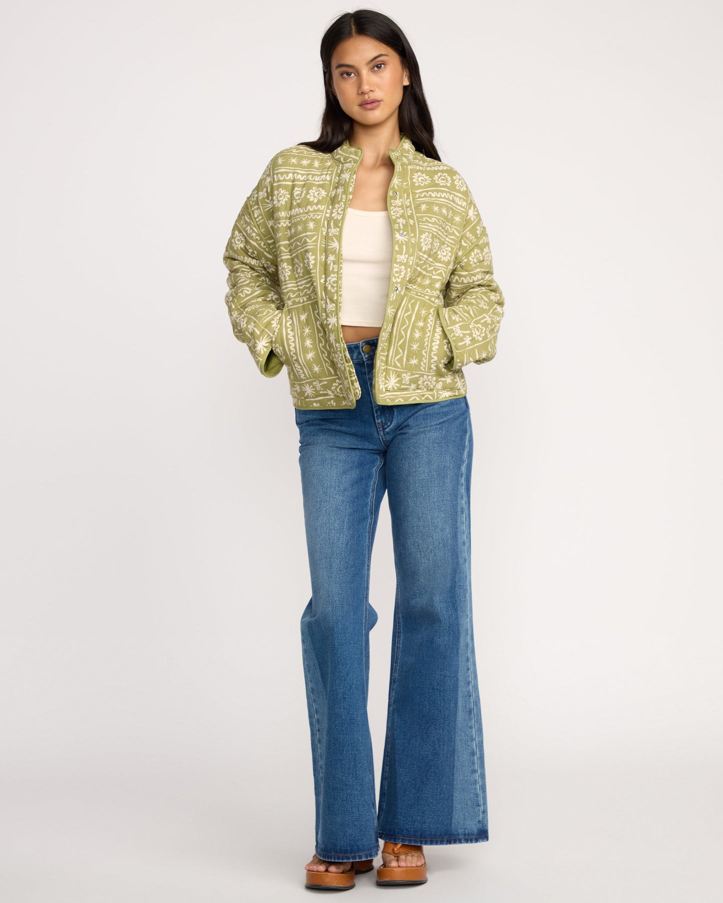 Folk Story Jacket - Green Tea