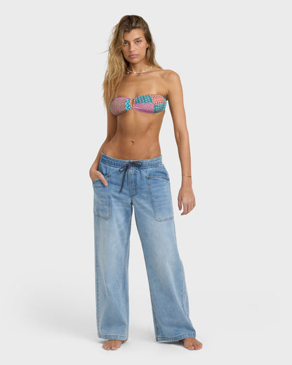 Zonte Elastic Waist Jeans - Shaded Wash