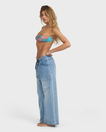 Zonte Elastic Waist Jeans - Shaded Wash