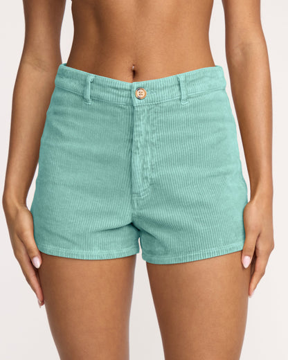 Free Fall Corduroy Shorts - Misty Blue