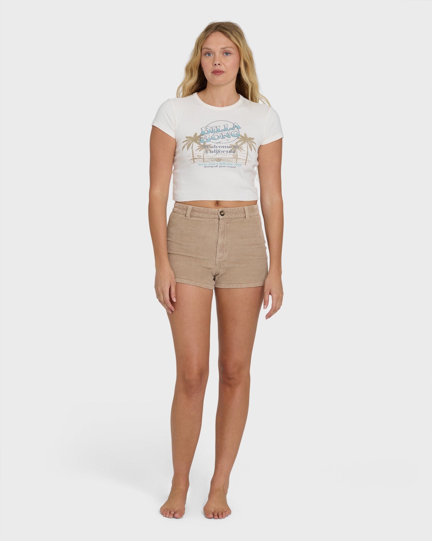 Tropics Sunset California Tee - Salt Crystal