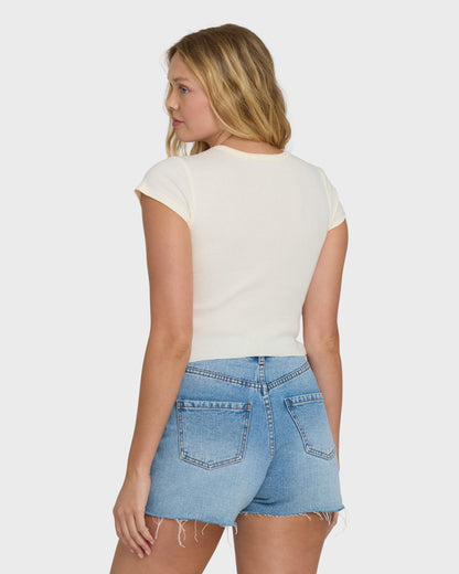Beach Club Short Sleeve T-Shirt - Whitecap