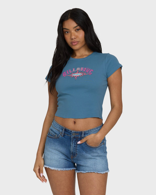 Warm Sunrays Short Sleeve T-Shirt - Blue Shadow