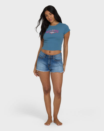 Warm Sunrays Short Sleeve T-Shirt - Blue Shadow