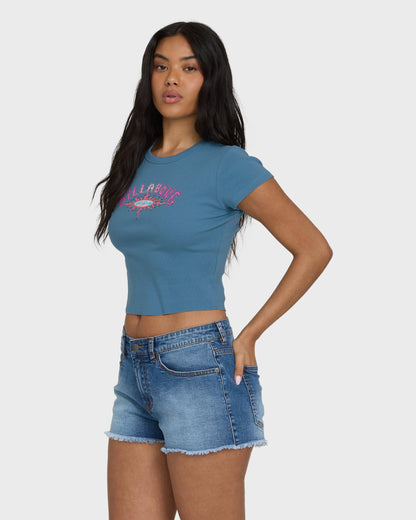 Warm Sunrays Short Sleeve T-Shirt - Blue Shadow