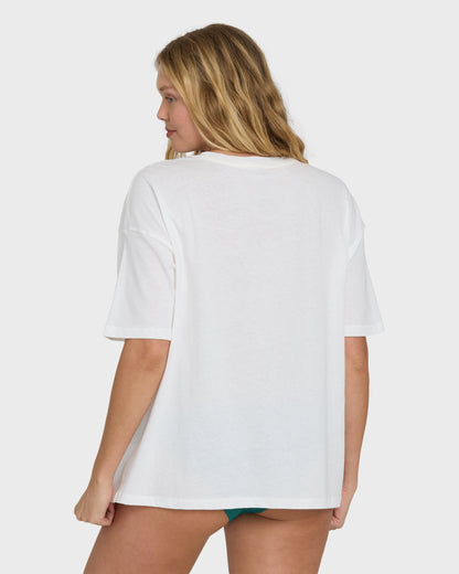 Floral Press Short Sleeve T-Shirt - Salt Crystal