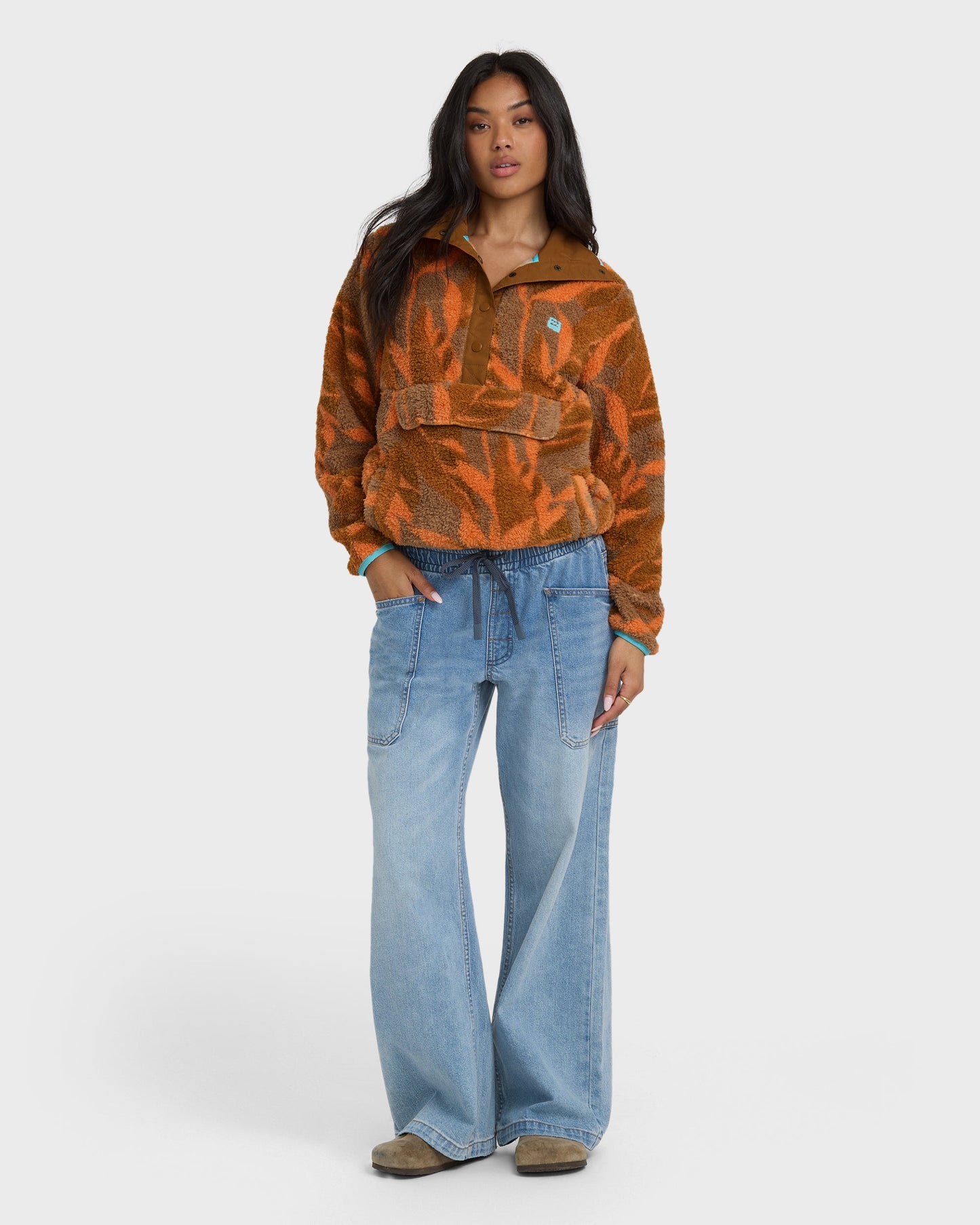 Switchback Pullover Sweatshirt - Faded Orange