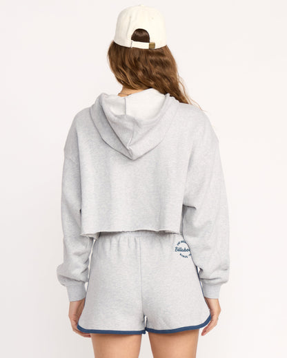 Triple Palms Hoodie - Heather Grey