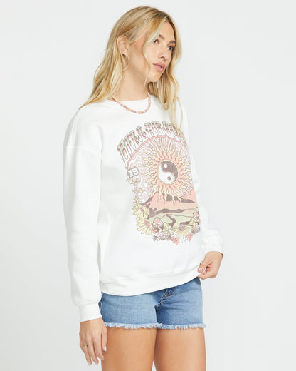 Balanced Out Crew Sweatshirt - Salt Crystal