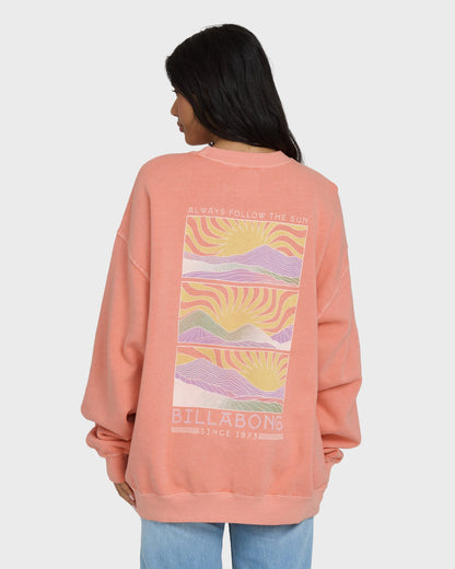 Ride In Crewneck Sweatshirt - Peach Out