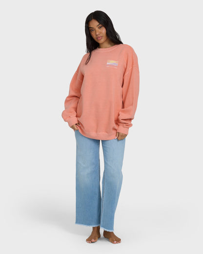 Ride In Crewneck Sweatshirt - Peach Out