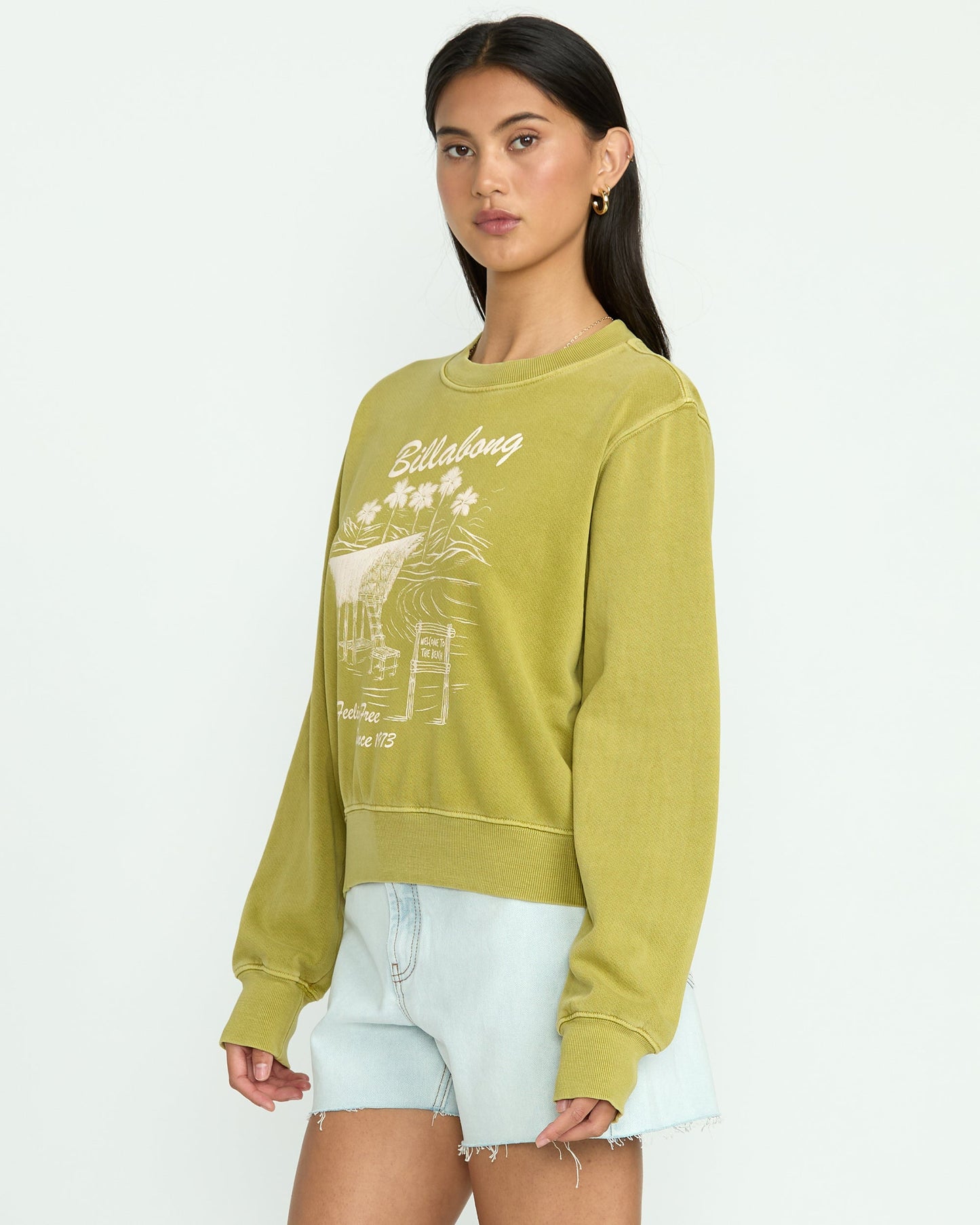 From Paradise Crewneck Sweatshirt - Sea Moss