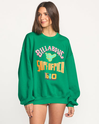 Billabong x Mami Wata Kendal Crewneck Sweatshirt - Emerald Green