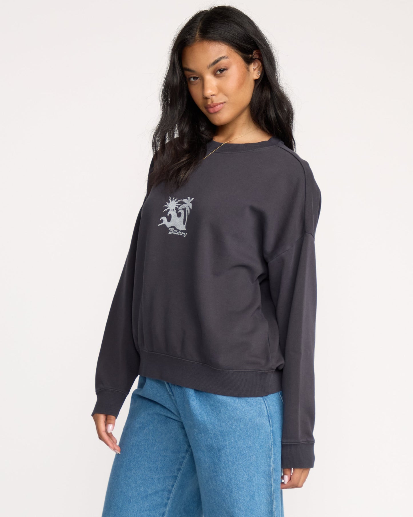 Echo Crewneck Sweatshirt - Black Sands