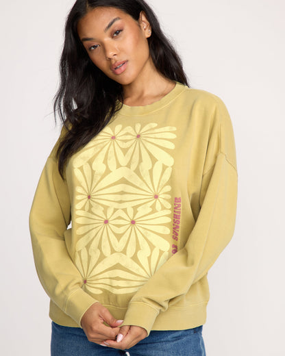 Echo Crewneck Sweatshirt - Light Olive
