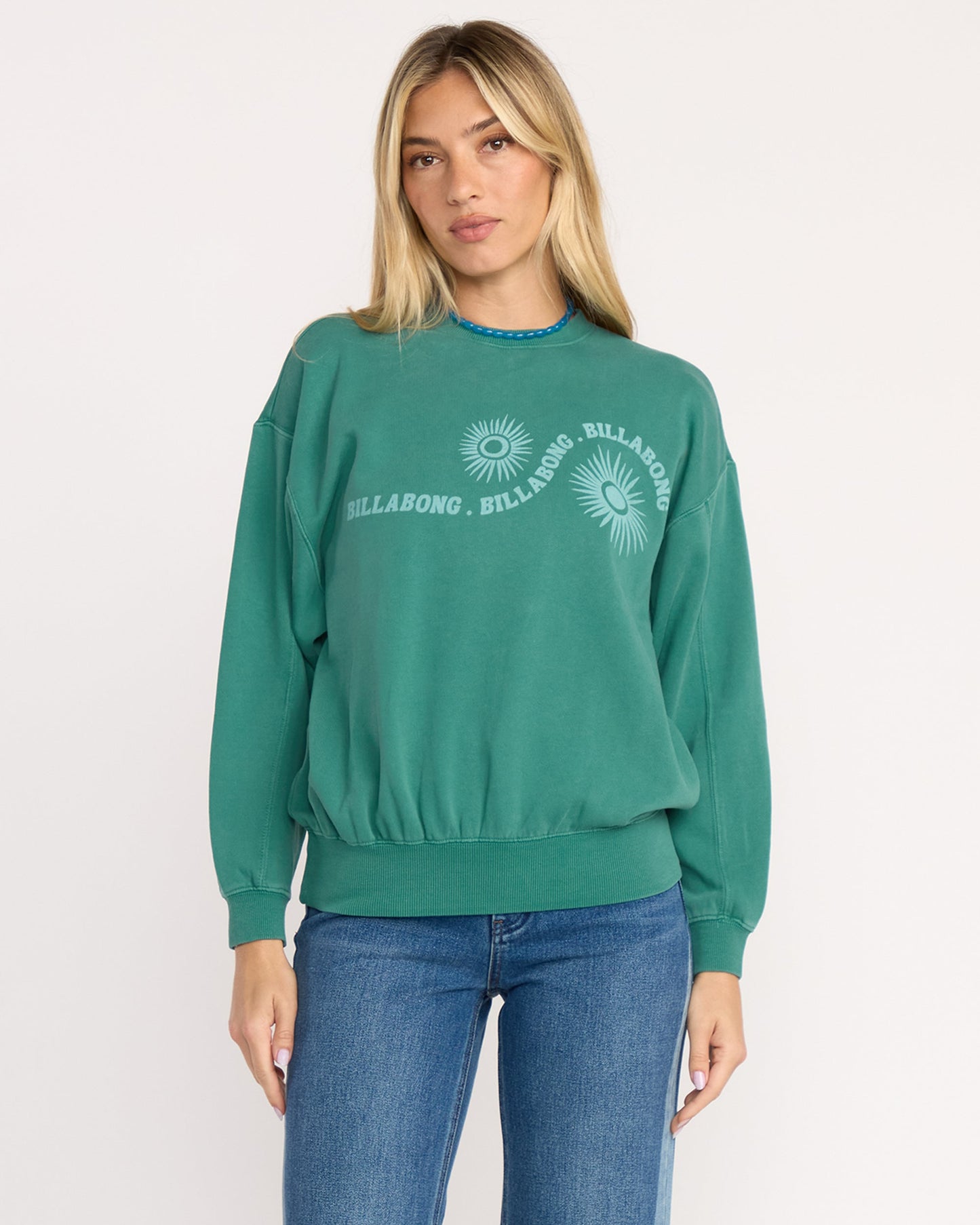 Time For Kendal Crewneck Sweatshirt - Evergreen