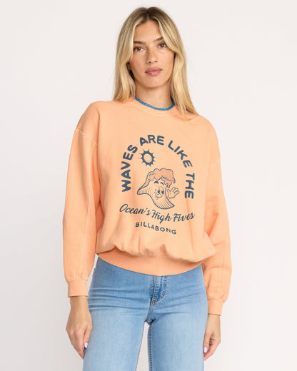 Time For Kendal Crewneck Sweatshirt - Sunstone