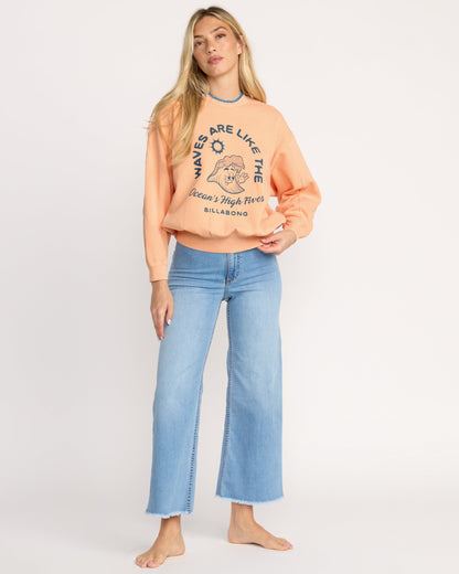 Time For Kendal Crewneck Sweatshirt - Sunstone