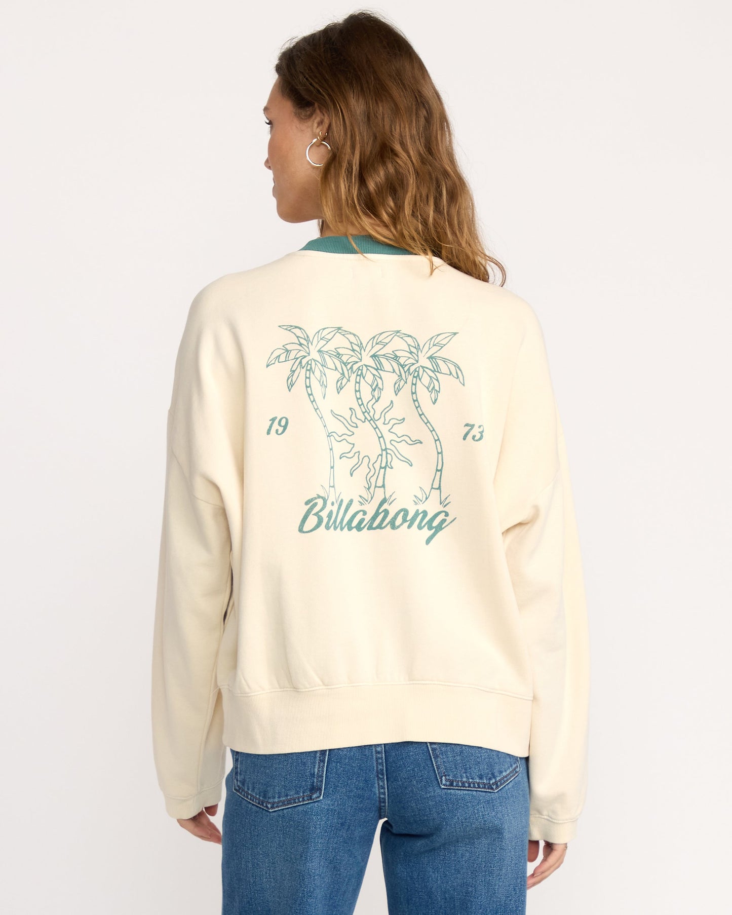 Triple Palms Crewneck Sweatshirt - Whitecap
