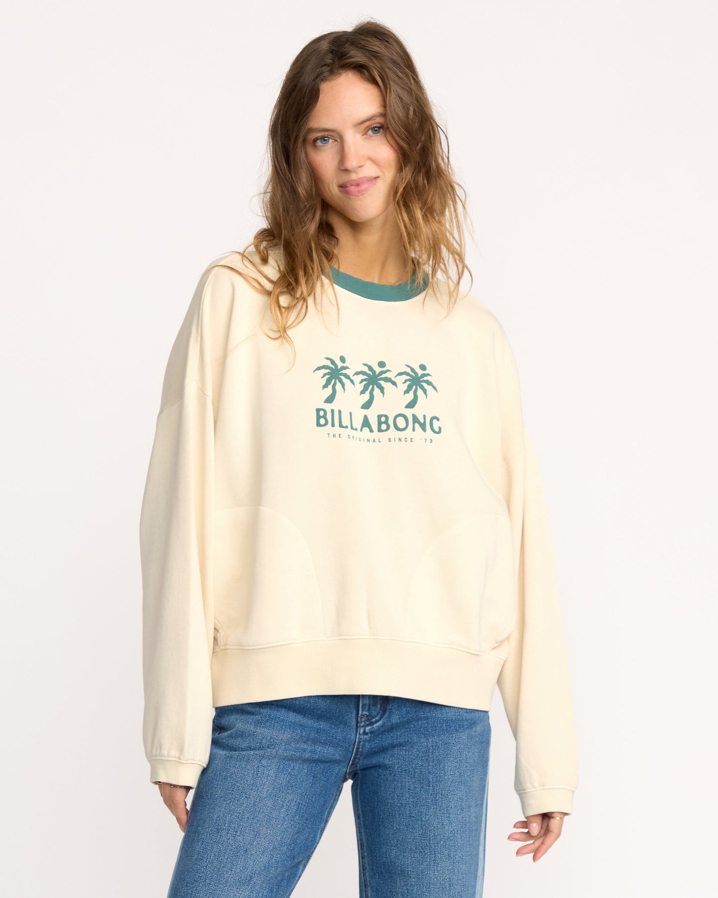 Triple Palms Crewneck Sweatshirt - Whitecap