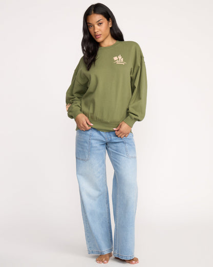 Sun Wave Livin Kendal Crewneck Sweatshirt - Luv Army