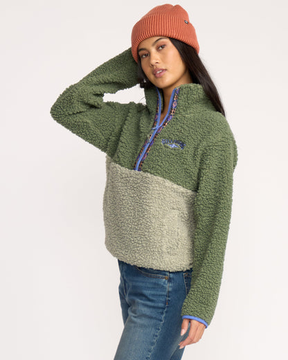 Horizon Mock Neck Half Zip Sweatshirt - Treehugger
