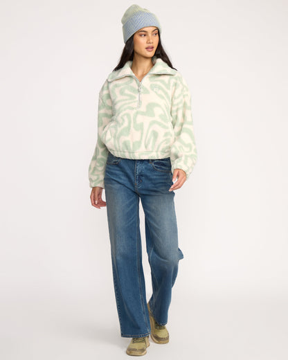 Barra Half Zip Sweatshirt - Green Haze