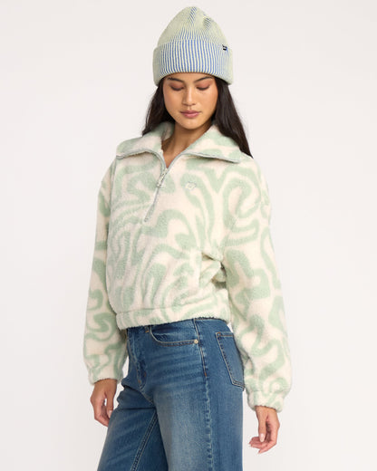 Barra Half Zip Sweatshirt - Green Haze
