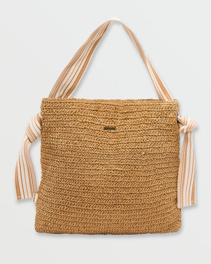 So Knotty Straw Bag - Tan