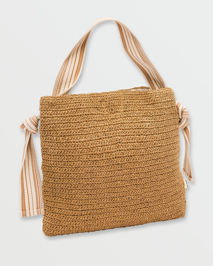 So Knotty Straw Bag - Tan