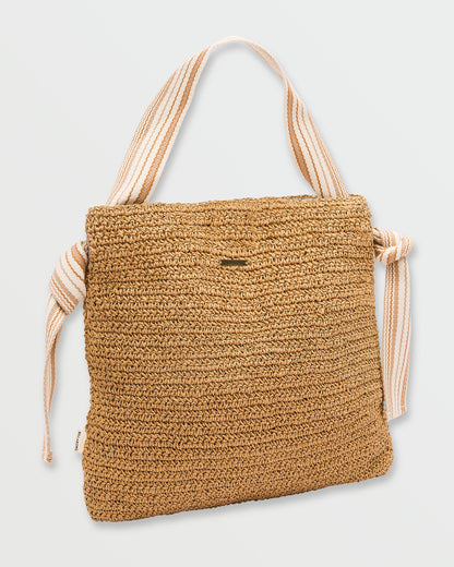 So Knotty Straw Bag - Tan