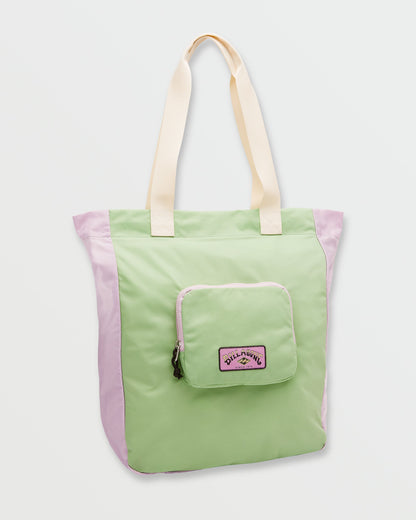 Lightweight Packable Tote Bag - Pistachio