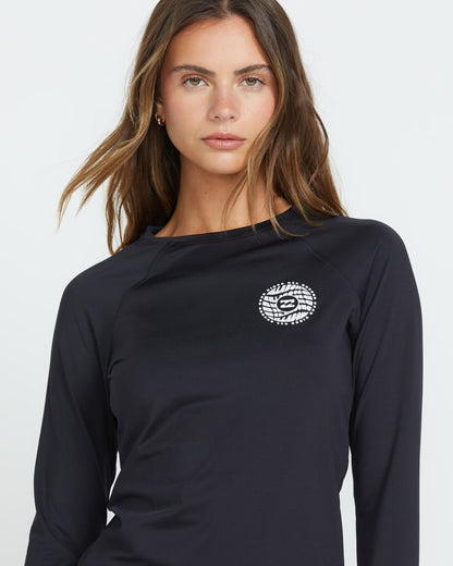 Sol Searcher Rashguard - Black Pebble