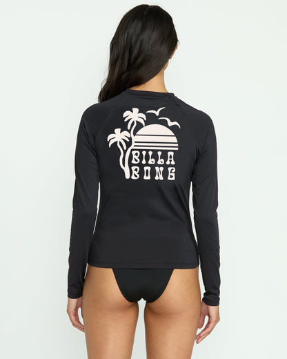 Sol Searcher Long Sleeve Rashguard - Black Pebble