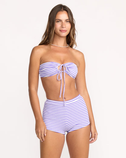 Josie Summer Hi Yd Drew Bandeau Bikini Top - Purple Punch