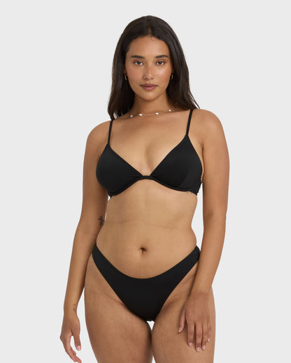 Sol Searcher Reese Underwire Bikini Top - Black Pebble