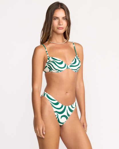 All The Waves Talia Underwire Top - Evergreen