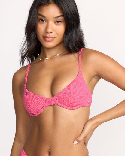 Were Wild Demi Underwire Bikini Top - Paradise Pink