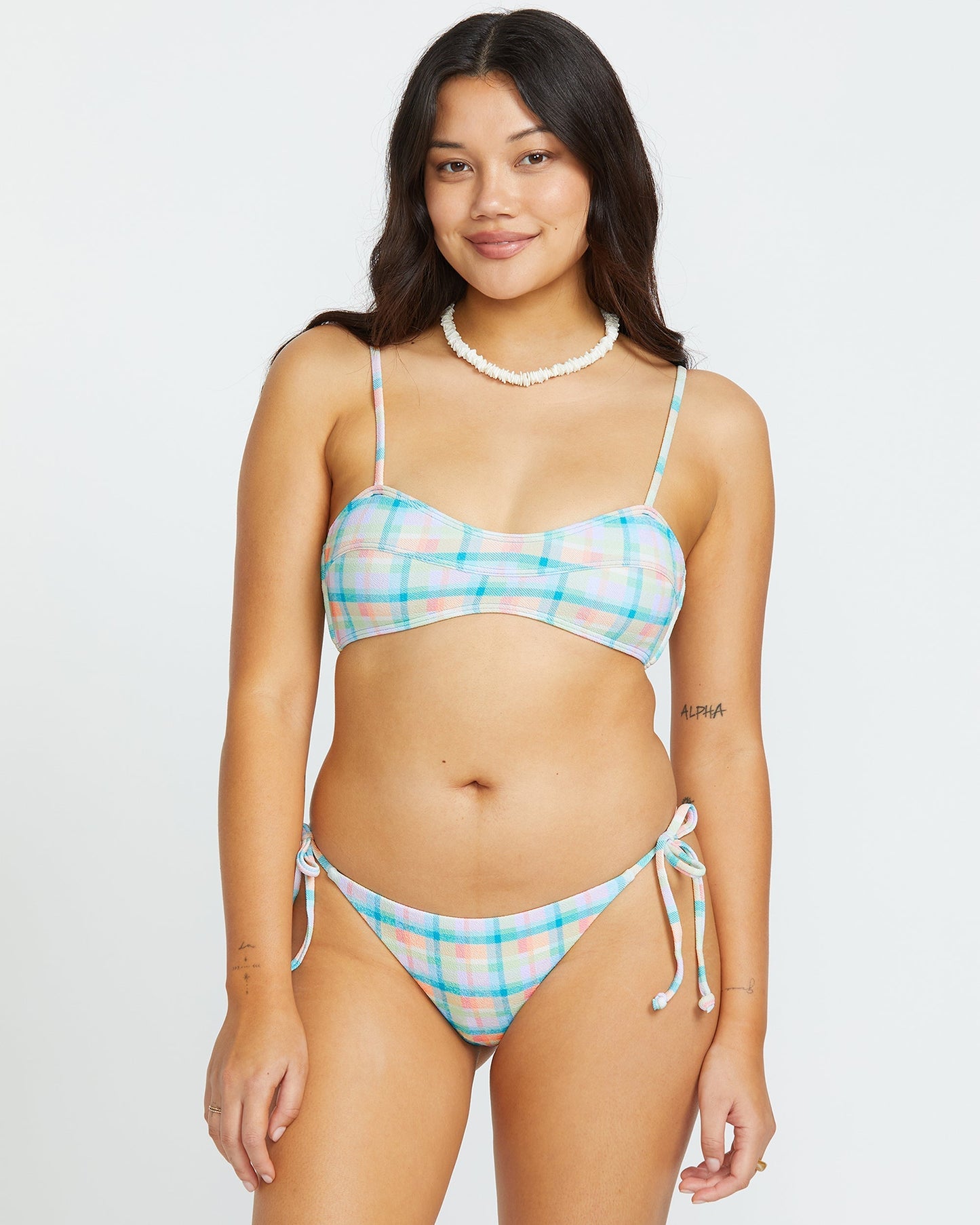 Check The Waves Eve Bralette Bikini Top - Multi
