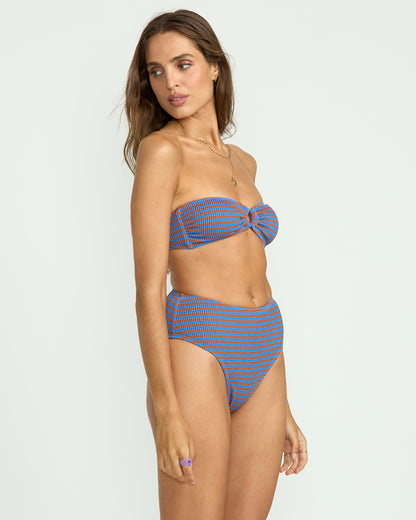 Summer High Stripe Maui Bikini Bottom - Multi