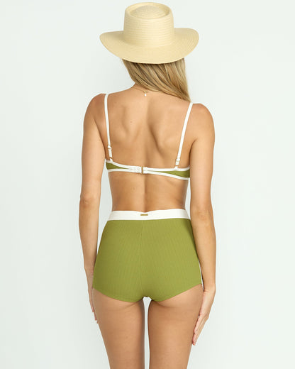 Sunrays Surf Short Bikini Bottom - Ranger Green