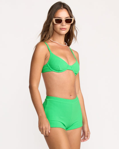Josie In The Loop Boyshort Bikini Bottom - Jungle Green