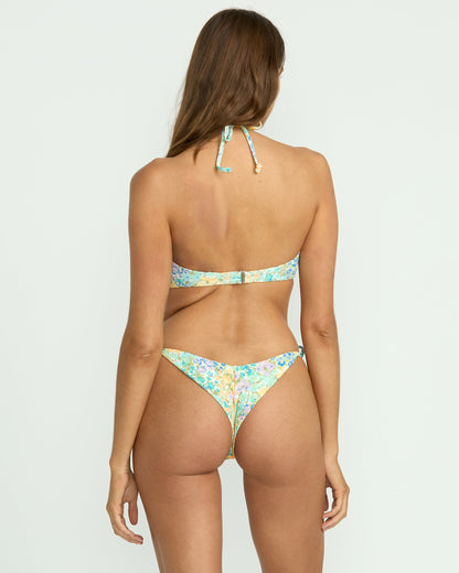 Morning Swell Tie-Side Tanga Bikini Bottom - Multi