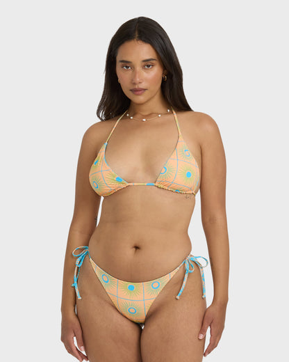 Show Me Sun Reversible Tie-Side Tanga Bikini Bottom - Multi